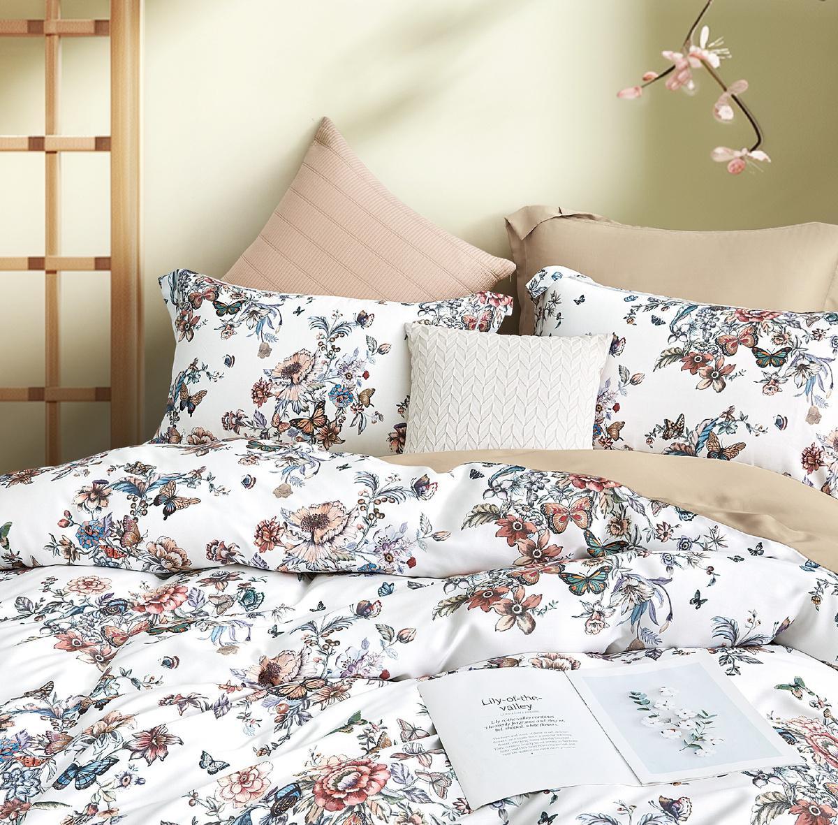 Spread Spain Made From Green 550 TC Cotton & Bamboo Bedsheets | Summer Bed Sheet SS2026