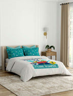 Portico New York Peanuts Snoopy Carpool Bedtime Stories Printed Cotton Bedsheet | Kids Collection AW2026