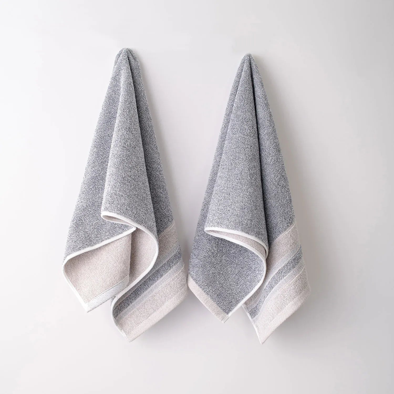 100% Luxury 2pcs Cotton Hand Towel - Pure Indulgence | Color : Grey 01
