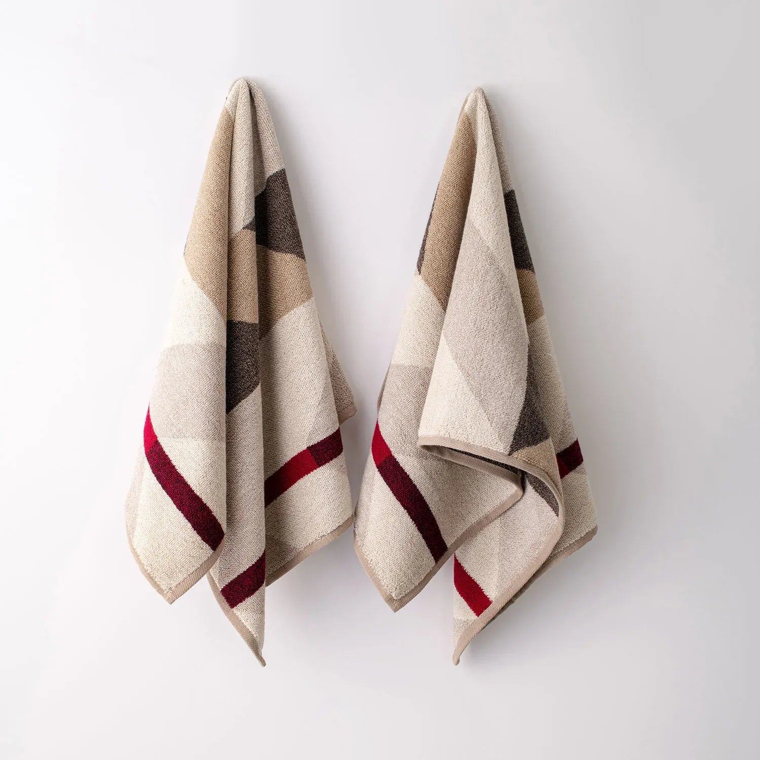 100% Luxury 2pcs Cotton Hand Towel - Pure Indulgence | Color : Coffee 02