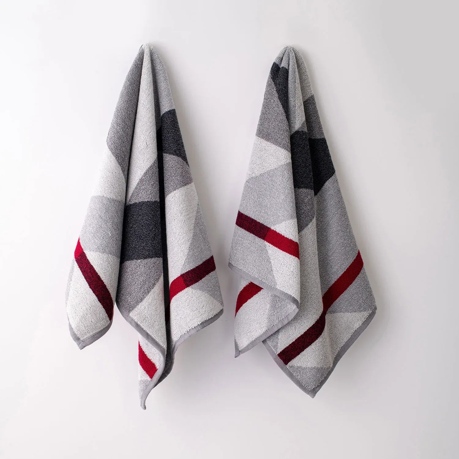 100% Luxury 2pcs Cotton Hand Towel - Pure Indulgence | Color : Grey 02