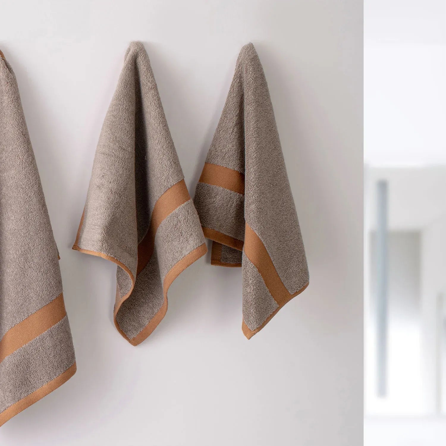 100% Luxury 2pcs Cotton Hand Towel - Pure Indulgence | Color : Grey 04