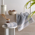 100% Luxury 2pcs Cotton Hand Towel - Pure Indulgence | Color : Grey 01
