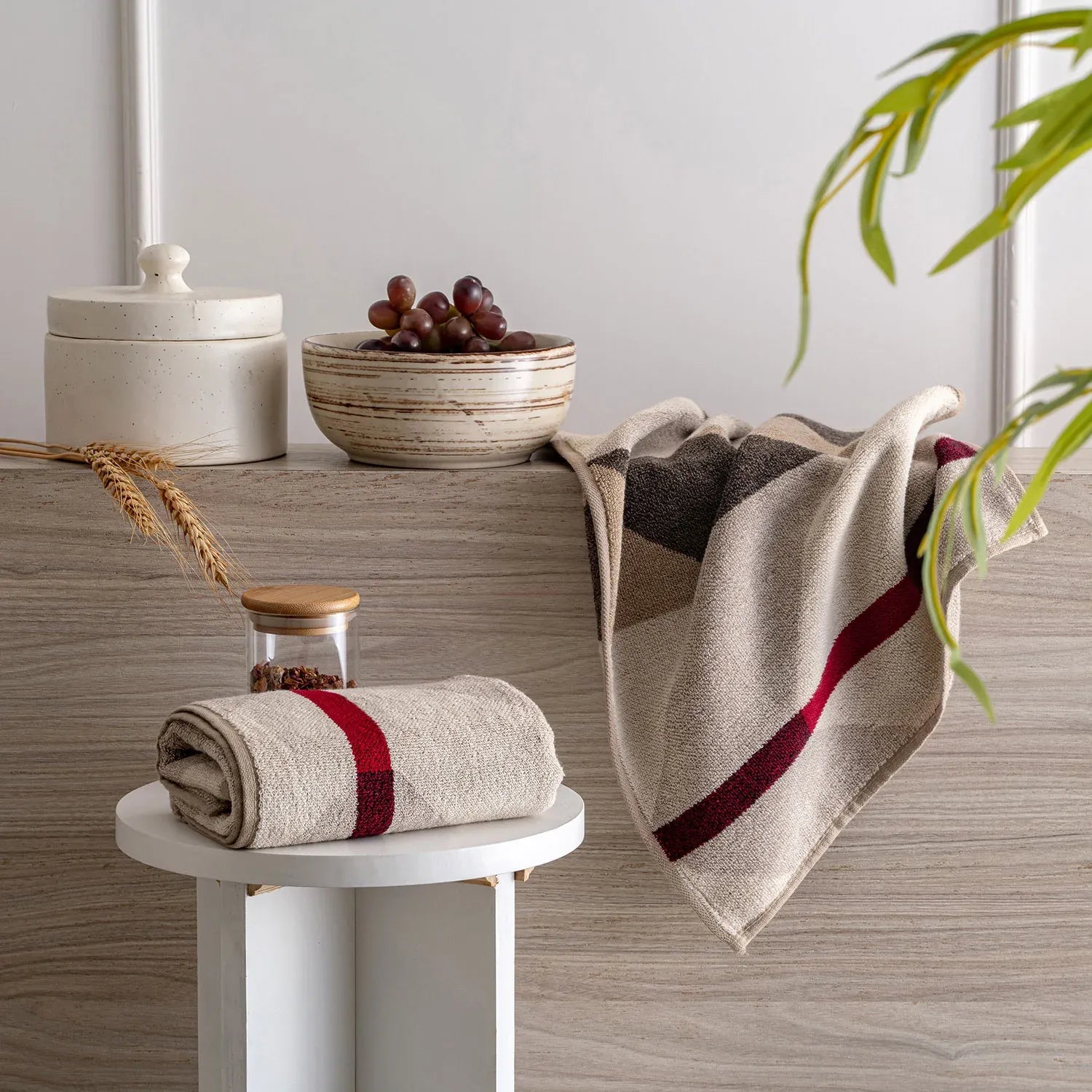 100% Luxury 2pcs Cotton Hand Towel - Pure Indulgence | Color : Coffee 02