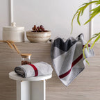 100% Luxury 2pcs Cotton Hand Towel - Pure Indulgence | Color : Grey 02
