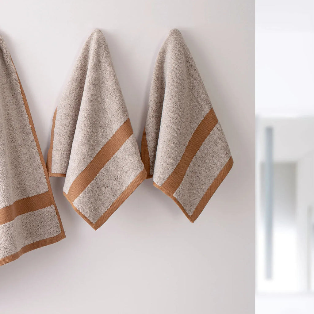 100% Luxury 2pcs Cotton Hand Towel - Pure Indulgence | Color : Off-White 04
