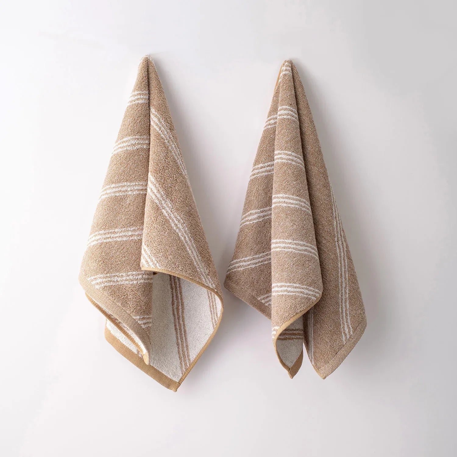 100% Luxury 2pcs Cotton Hand Towel - Pure Indulgence | Color : Coffee 05