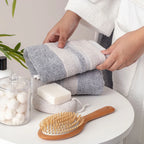 100% Luxury 2pcs Cotton Hand Towel - Pure Indulgence | Color : Grey 01