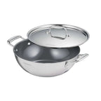 Fusao EX+ Triply Ceramic Kadai with SS Lid Tramontia