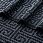 ROMA 2 Pcs Face Towel - All Over | Color : Black