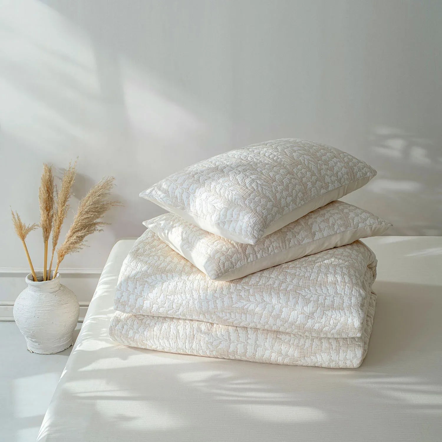Linen Cotton JQ Bedding Collection - Everyday Softness | Color : Rowan