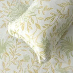 Florida Imagica King Size Warm Bedsheet for Winter with Pillow Covers - Velvet Pattern - Signature Burnout Technique Florida