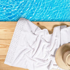 Picasso Bath Towel - Pastoral Diana | Color : White