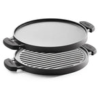 Titanex 30cm Pre-Seasoned Cast Iron Reversible Grill Pan/Tawa Tramontina