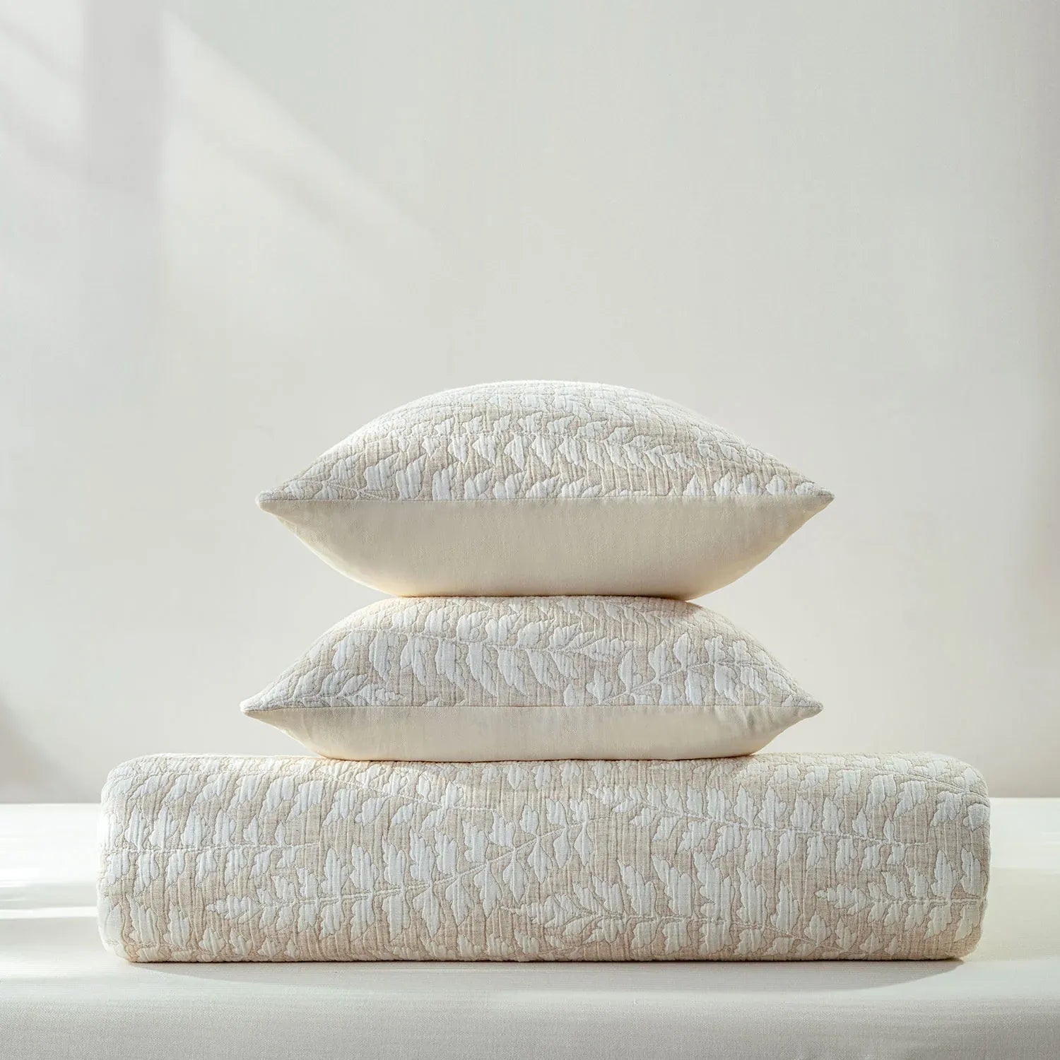 Linen Cotton JQ Bedding Collection - Everyday Softness | Color : Rowan