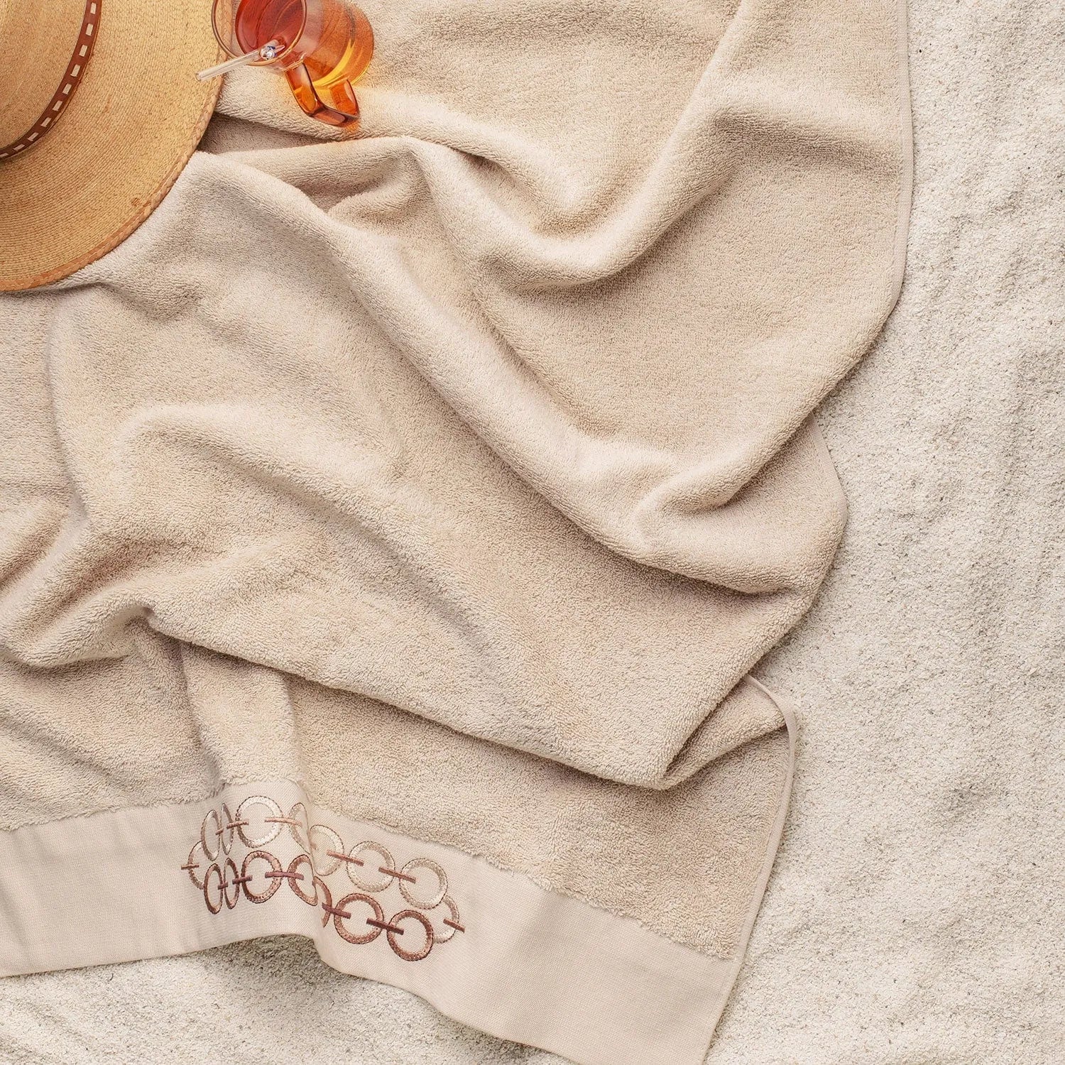 Picasso Towel - Pastroal Delta Bath | Color : Beige