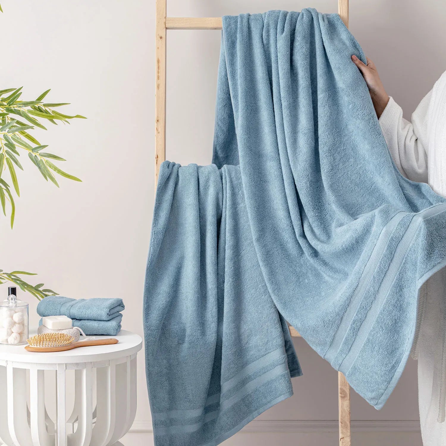 The Bamboo Beach Towel – Gentle Quick-Drying Care for Your Skin | Color : Blue 03