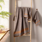 100% Luxury Cotton Bath Towel - Pure Indulgence | Color : Grey 04