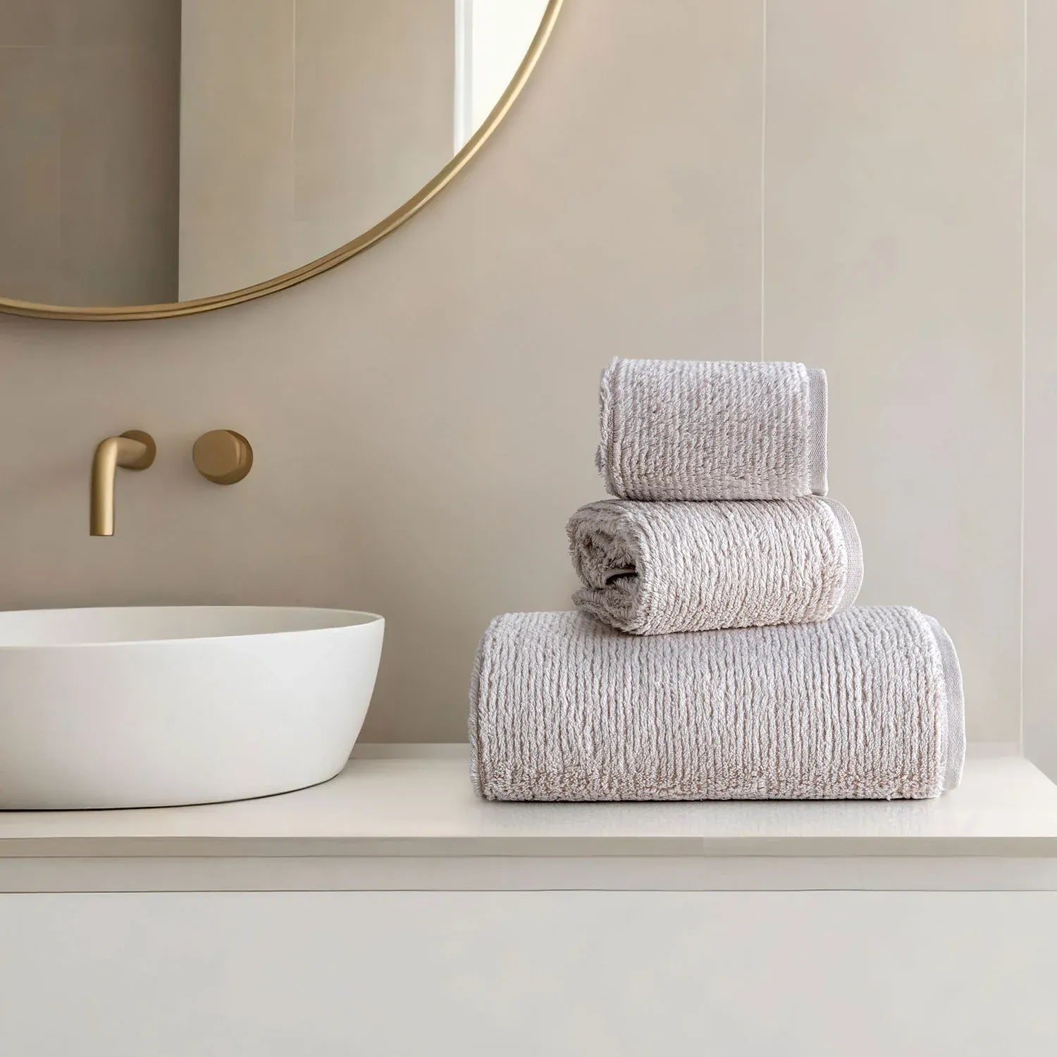 Earth Cotton 3pc Towel Set - 100% Cotton Towels Color : Burnt Amber