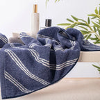 100% Luxury 2pcs Cotton Hand Towel - Pure Indulgence | Color : Blue 05