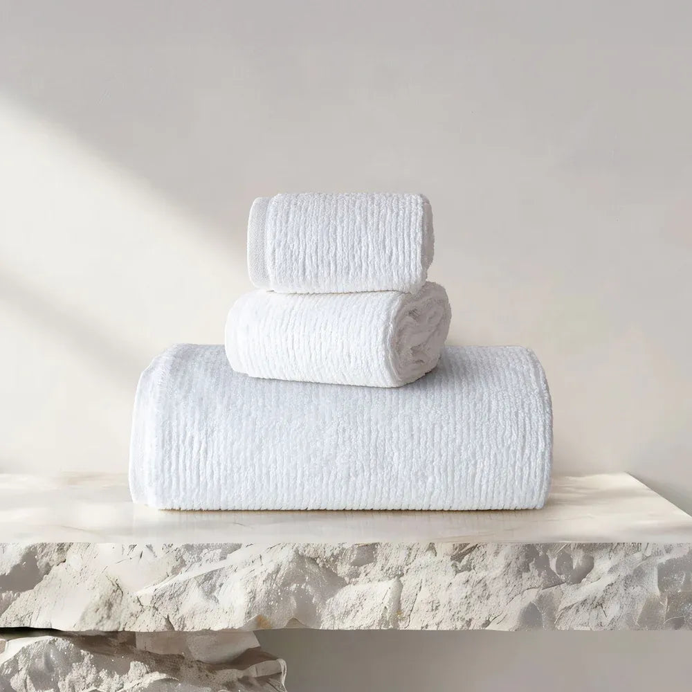 Earth Cotton 3pc Towel Set - 100% Cotton Towels Color : Silver