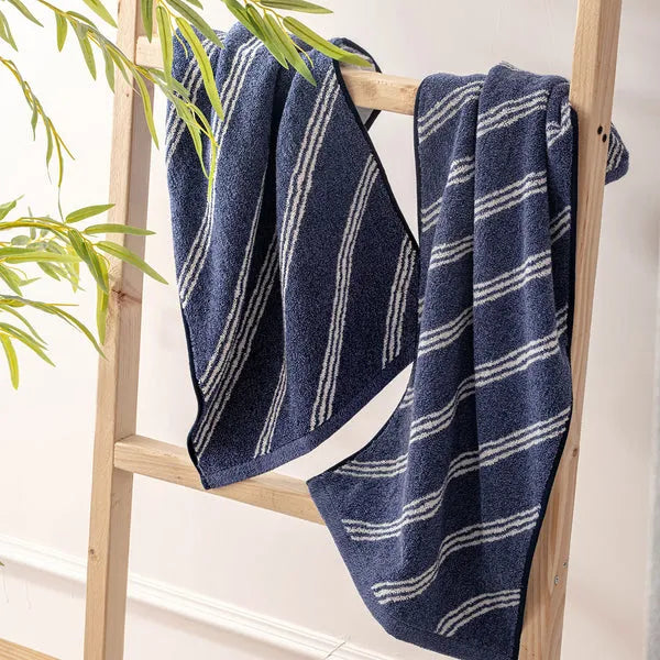 100% Luxury 2pcs Cotton Hand Towel - Pure Indulgence | Color : Blue 05