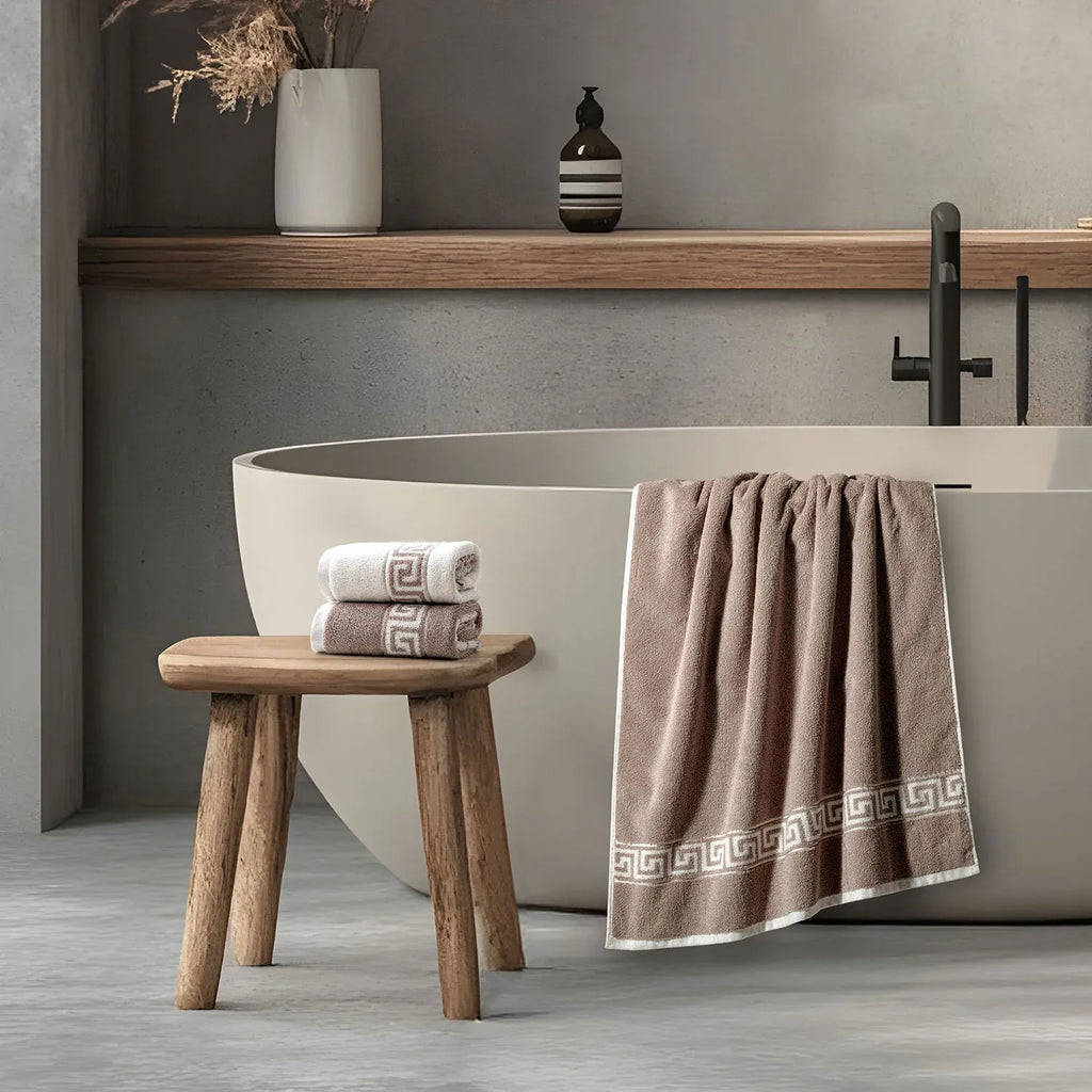 ROMA Bath Towel - Border I Color : Mouse