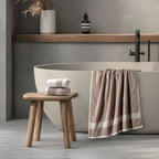 ROMA Bath Towel - Border I Color : Mouse