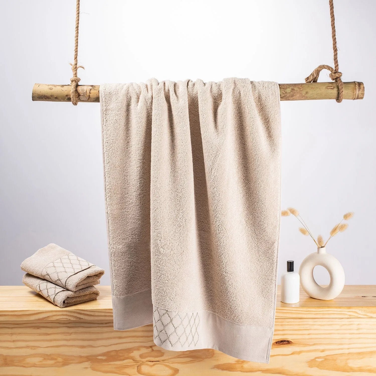 Picasso Towel - Pastoral Ares Bath | Color : Beige