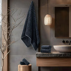 ROMA Bath Towel - All Over | Color : Black