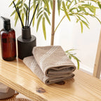 100% Luxury 2pcs Cotton Face Towel - Pure Indulgence | Color : Coffee 05