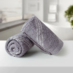 100% Luxury 2pcs Cotton Face Towel - Pure Indulgence | Color : Grey 05