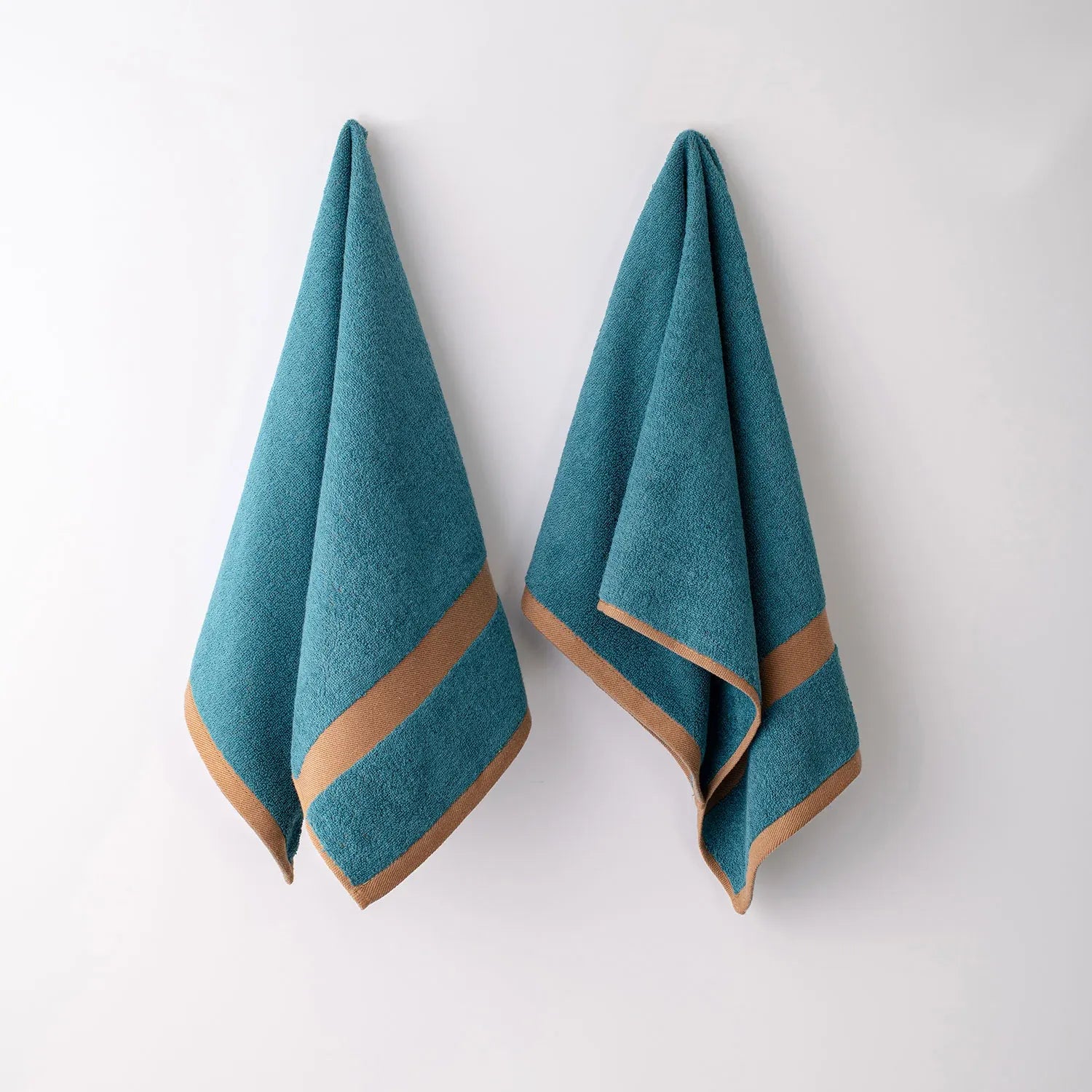 100% Luxury 2pcs Cotton Face Towel - Pure Indulgence | Color : Blue 04