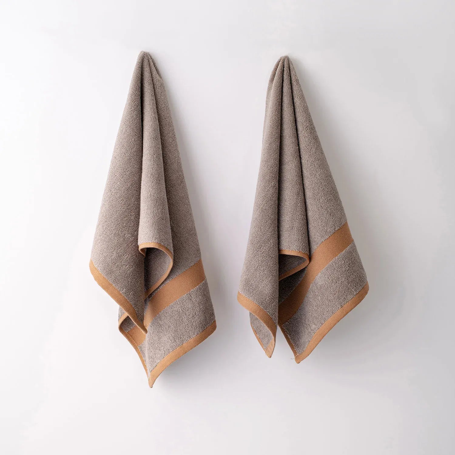100% Luxury 2pcs Cotton Face Towel - Pure Indulgence | Color : Grey 04