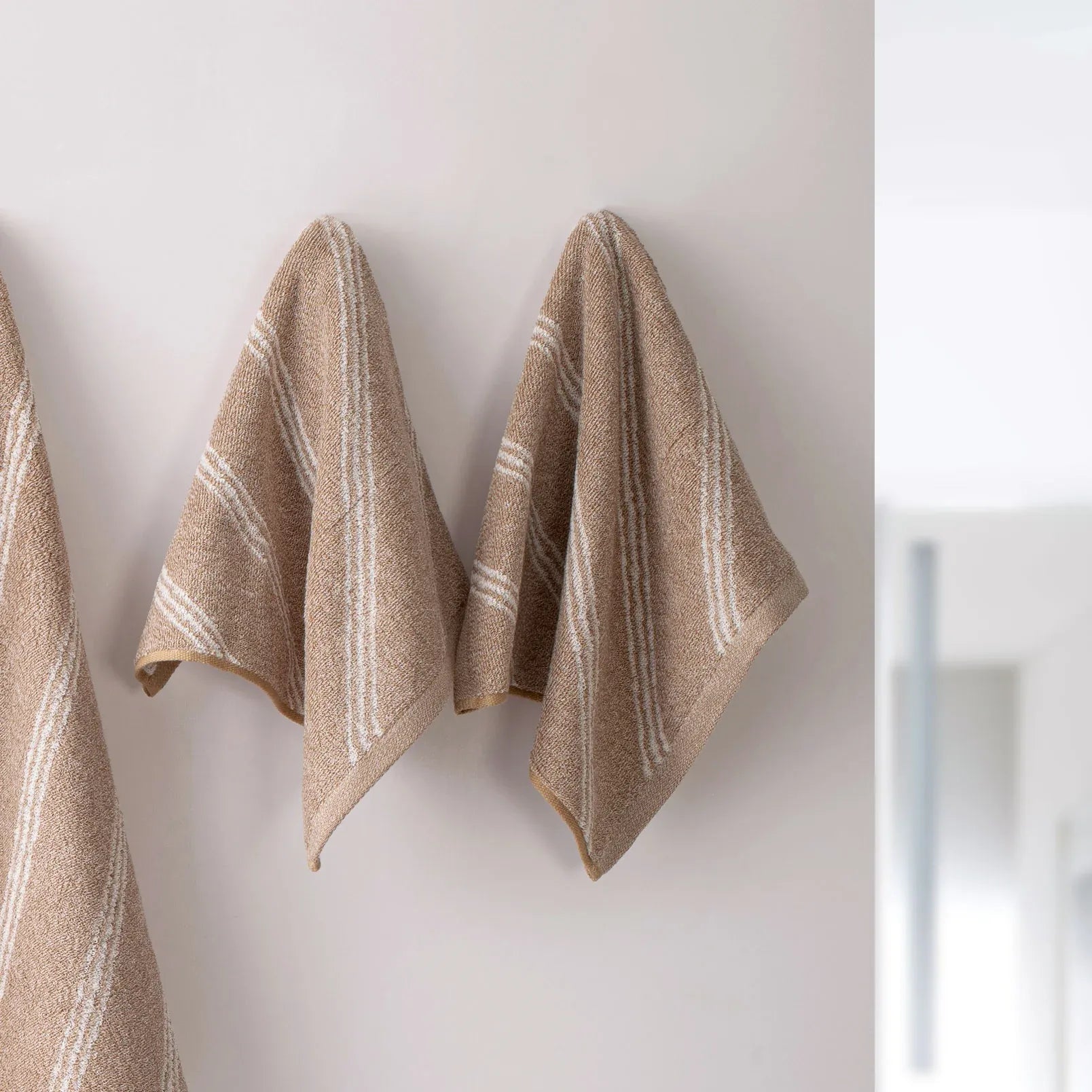 100% Luxury 2pcs Cotton Face Towel - Pure Indulgence | Color : Coffee 05