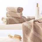 100% Luxury 2pcs Cotton Face Towel - Pure Indulgence | Color : Coffee 05