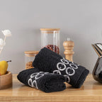 Picasso Towel - Pastroal Delta 2Pc Hand Towel | Color :  Black