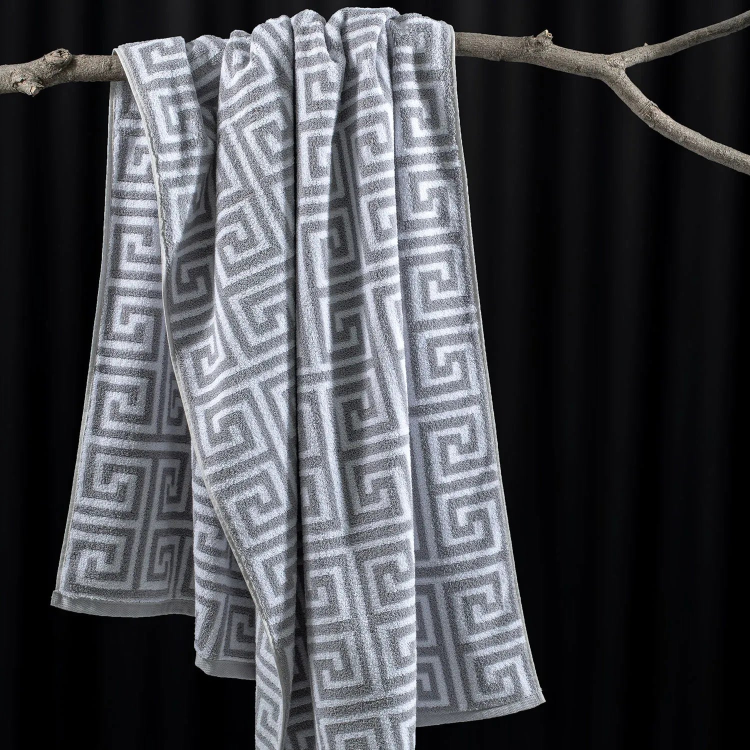 ROMA Bath Towel - All Over | Color : Light Grey
