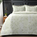 Florida Imagica King Size Warm Bedsheet for Winter with Pillow Covers - Velvet Pattern - Signature Burnout Technique Florida