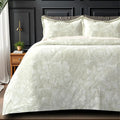 Florida Imagica King Size Warm Bedsheet for Winter with Pillow Covers - Velvet Pattern - Signature Burnout Technique Florida