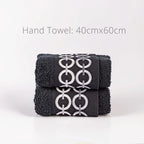 Picasso Towel - Pastroal Delta 2Pc Hand Towel | Color :  Black