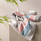 The Bamboo 2 Pcs Hand Towel – Ultra-Absorbent Elegance for Everyday Use| Color : Pink 06