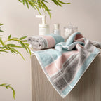 The Bamboo 2 Pcs Hand Towel – Ultra-Absorbent Elegance for Everyday Use| Color : Blue 05
