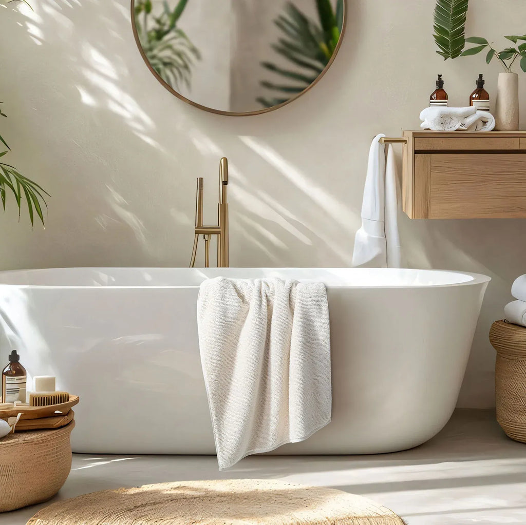 Earth Cotton Bath Towels - 100% Cotton Towels | Color : Butter