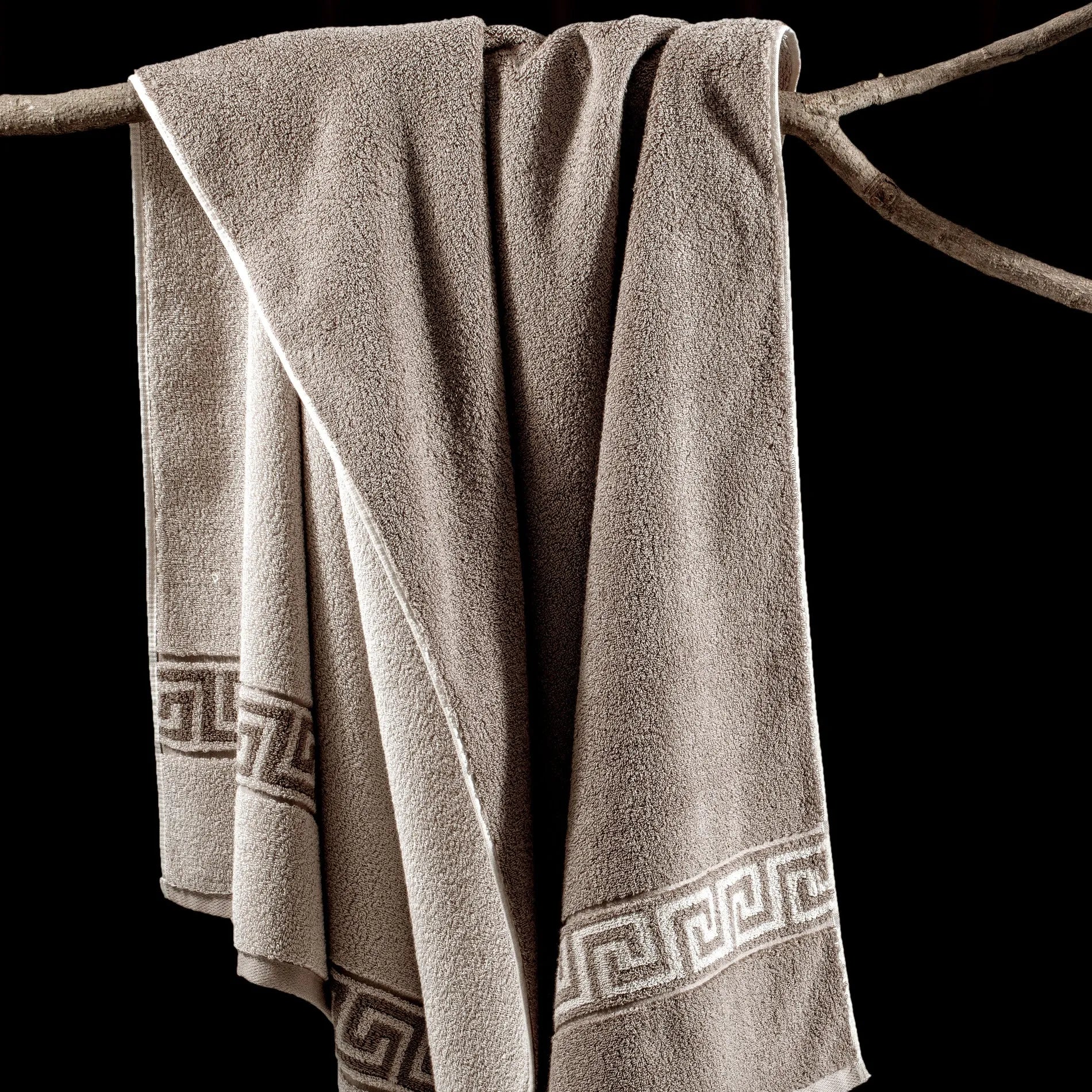 ROMA Bath Towel - Border I Color : Mouse