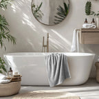Earth Cotton Bath Towels - 100% Cotton Towels | Color : Stone