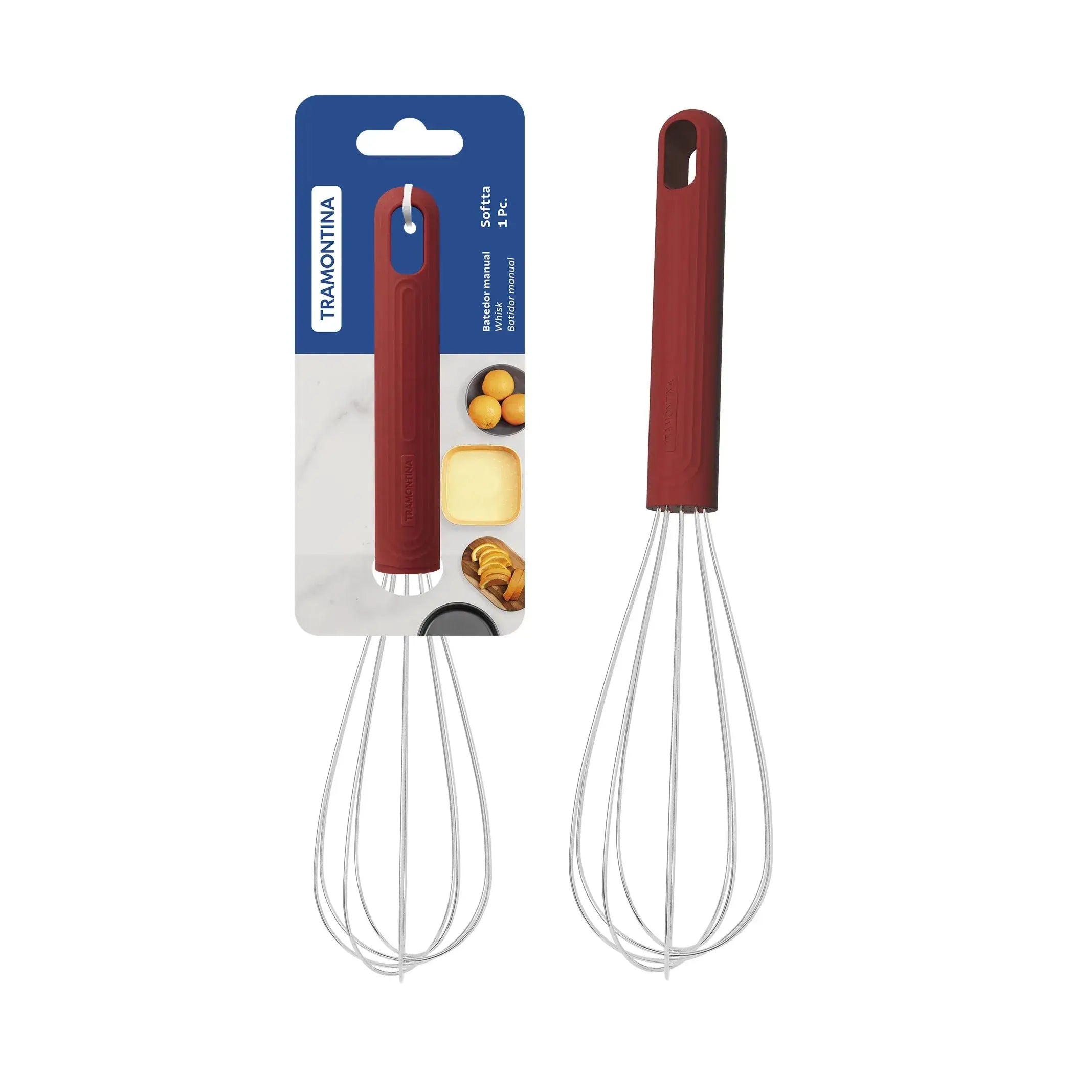 Softta Silicone Whisk - Red Tramontina