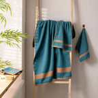 100% Luxury Cotton Bath Towel - Pure Indulgence | Color : Blue 04