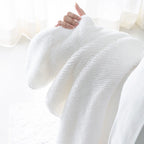 Earth Cotton Bath Towels - 100% Cotton Towels | Color : Snow White
