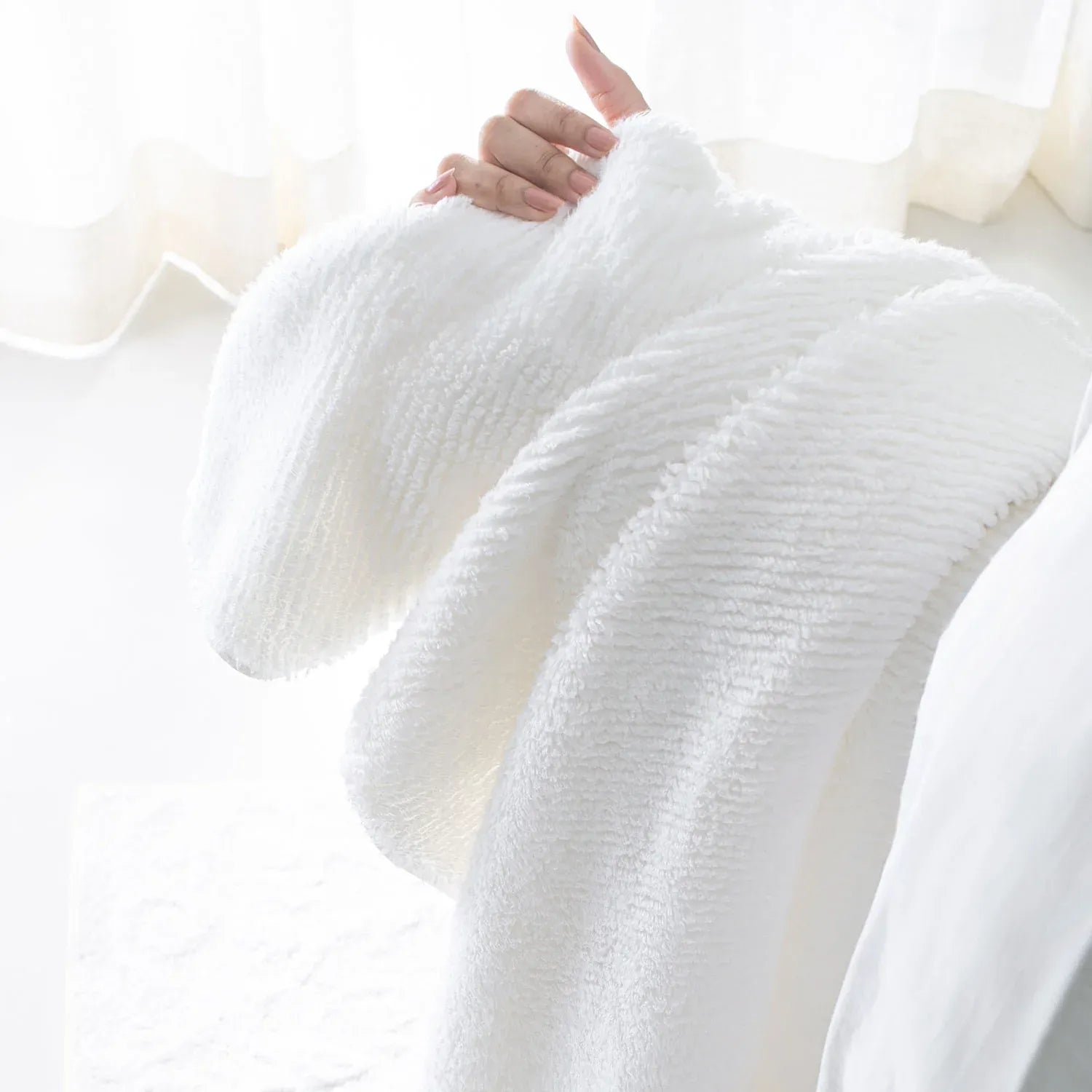 Earth Cotton Bath Towels - 100% Cotton Towels | Color : Snow White